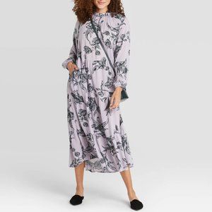 A New Day Women's Dress, Boho Tier, Light Purple, XXL